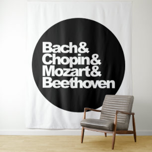Bach and Chopin and Mozart and Beethoven Tapestry