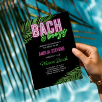 Bach & Boozy Neon Green & Pink Tropical Weekend