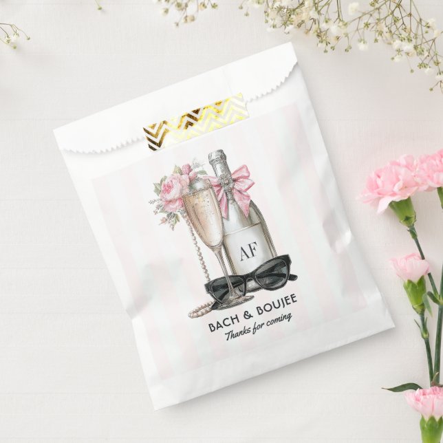 Bach & Boujee Monogram Chic Bachelorette Favour Bags (Sealed)
