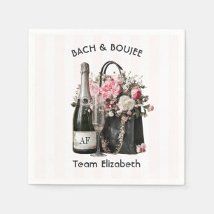 Bach & Boujee Personalised Team Bride Bachelorette Napkin