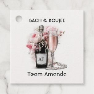 Bach & Boujee Personalised Team Bride Favour Tags