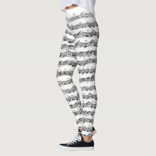 Bach Cello Suite Original Notation Leggings