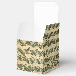 Bach Chaconne Manuscript for Solo Violin Favour Box