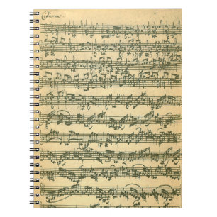 Bach Chaconne Spiral Notebook