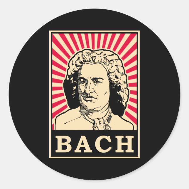 Bach Classic Round Sticker (Front)