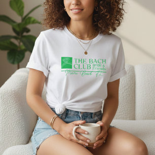 Bach Club Modern Simple Pink & Green Bachelorette T-Shirt