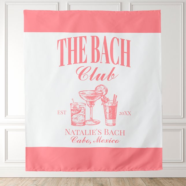 Bach Club Personalised Bachelorette Party Custom Tapestry (Creator Uploaded)