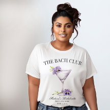 Bach Club Purple Cocktail Girls Trip Customisable