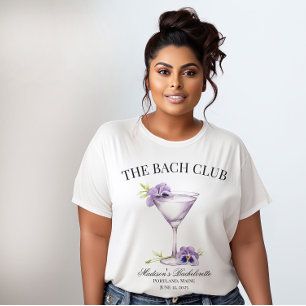 Bach Club Purple Cocktail Girls Trip Customisable T-Shirt