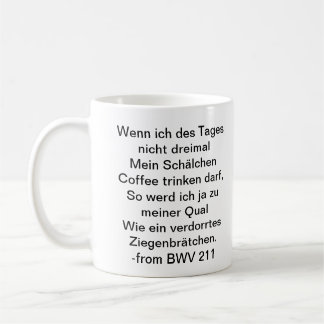 Bach Coffee Mug - German