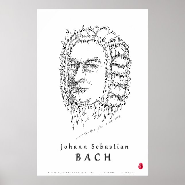 Bach Face the Music Poster (Front)