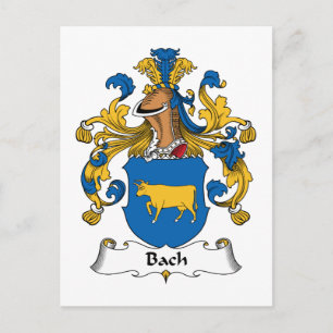 Bach Family Crest Postcard