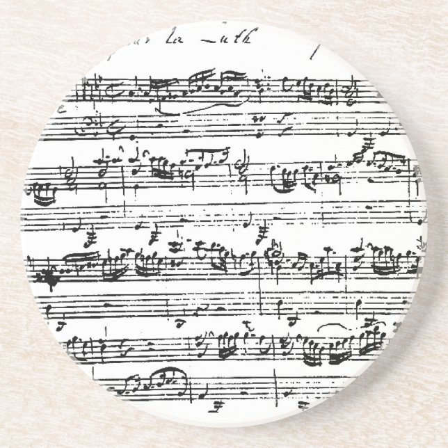 Bach music coaster (Front)