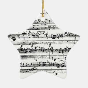 Bach music hanging ornament