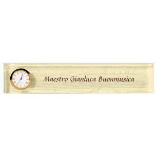 Bach Partita Manuscript Nameplate