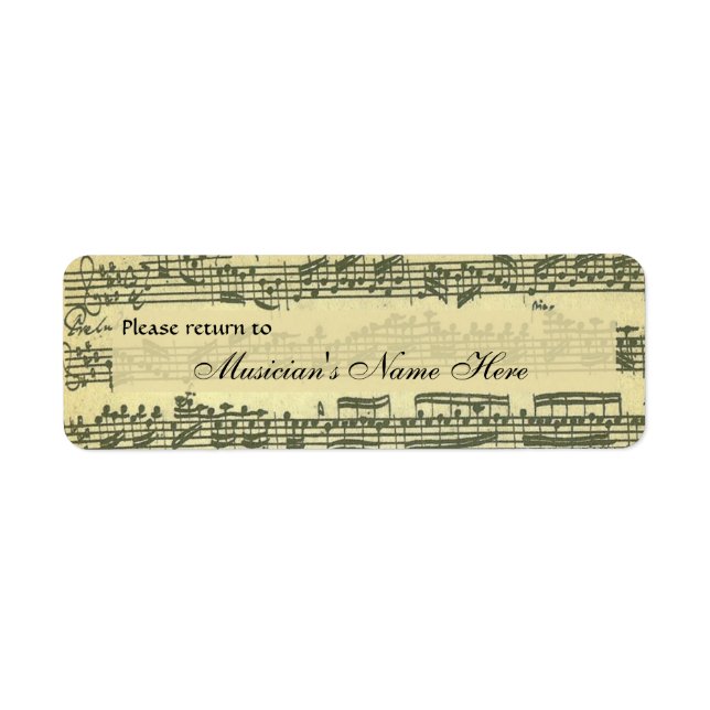 Bach Partita Property Label (Front)