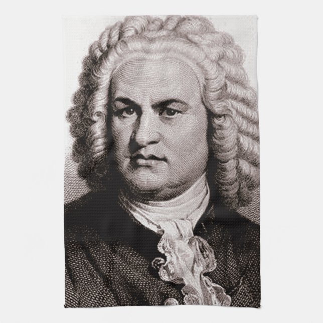 Bach Tea Towel (Vertical)
