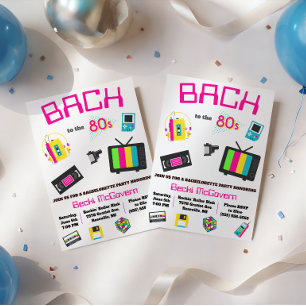 Bach to the 80's Bachelorette Party Invitation