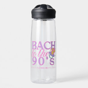 Bach to the 90s – Retro Bachelorette Party Design Water Bottle