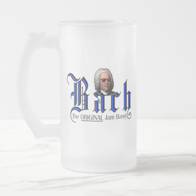 Bach - TOJB Frosted Glass Beer Mug (Left)