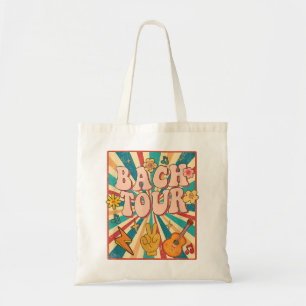Bach Tour Retro 60s 70s Theme Bridesmaid Bachelore Tote Bag
