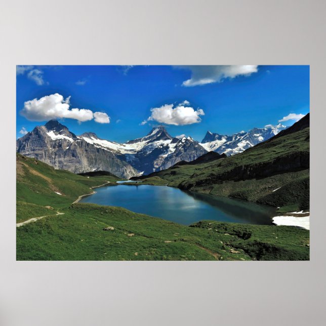 Bachalpsee and the Swiss Alps Poster (Front)