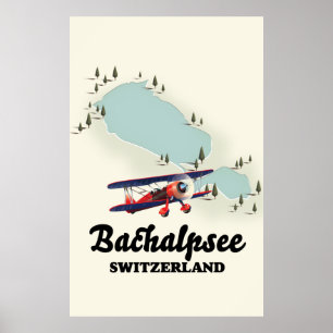 Bachalpsee switzerland map poster