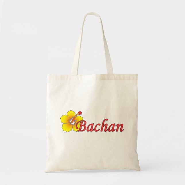 Bachan's hibiscus grocery bag (Front)
