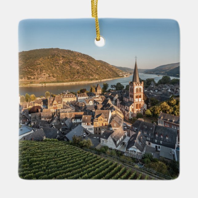 Bacharach Germany Ceramic Ornament (Front)