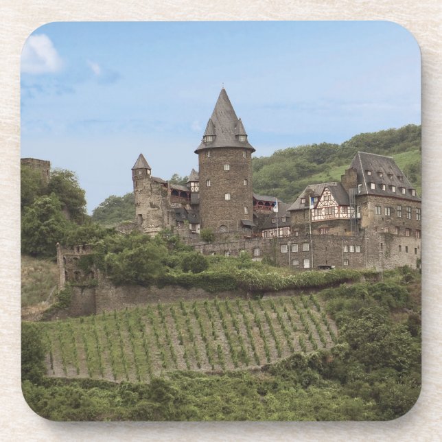 Bacharach, Germany, Stahleck Castle, Schloss Coaster (Front)
