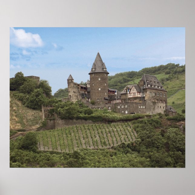 Bacharach, Germany, Stahleck Castle, Schloss Poster (Front)