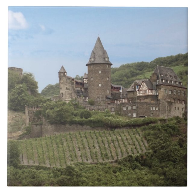Bacharach, Germany, Stahleck Castle, Schloss Tile (Front)