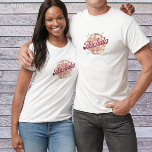 Bachata dance in pink,  retro comic style  T-Shirt