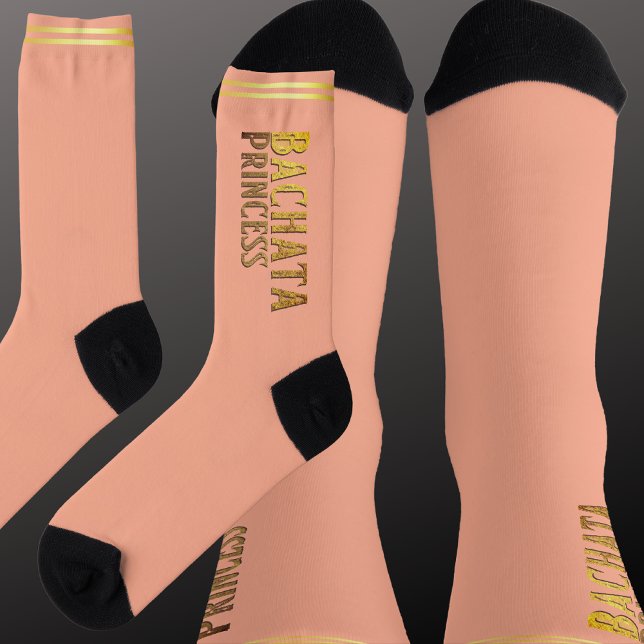 Bachata dance princess peach colour socks (Creator Uploaded)