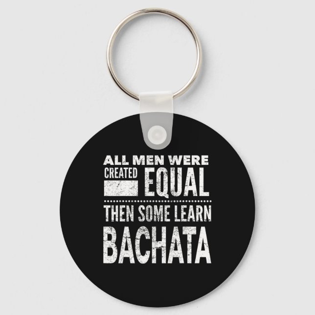 Bachata Dancing Latin Lover Dancers Fun Men Dance  Key Ring (Front)