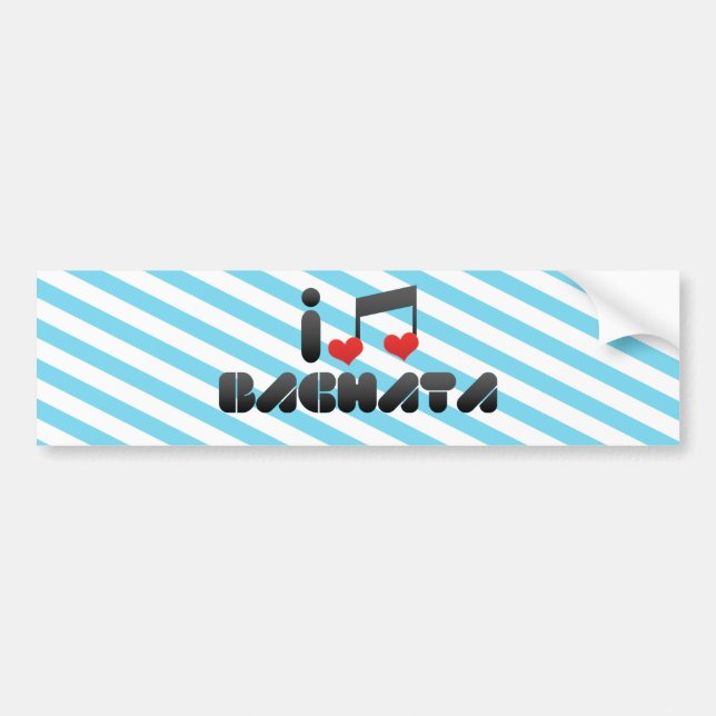 Bachata fan bumper sticker (Front)