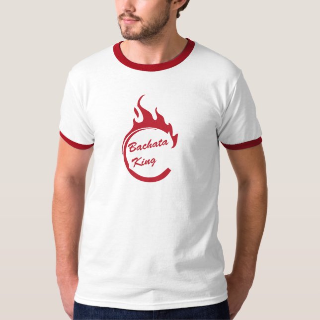 Bachata King Ringer T-Shirt (Front)