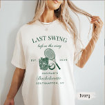 Bache Green Last Swing Before The Ring Tennis T-Shirt<br><div class="desc">Bache Green Last Swing Before The Ring Tennis</div>