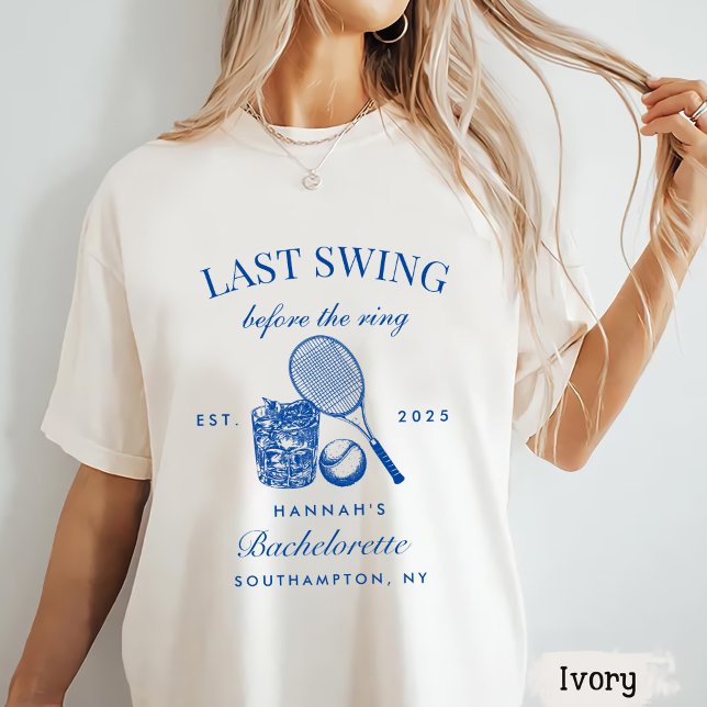 Bache Pink Last Swing Before The Ring Tennis T-Shirt (Creator Uploaded)