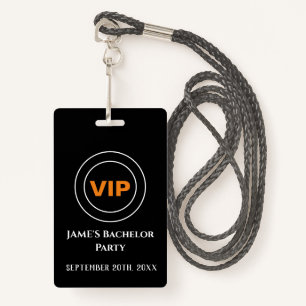 Bachelor Bachelorette Access Pass VIP   ID Badge