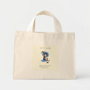 Bachelor Button Mini Tote Bag