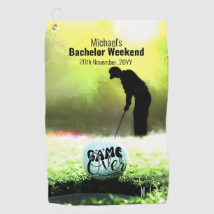 Bachelor Golf Weekend   Game Over Golf Towel
