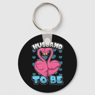 Bachelor husband To Be' Groom Stag Party Flamingo  Key Ring