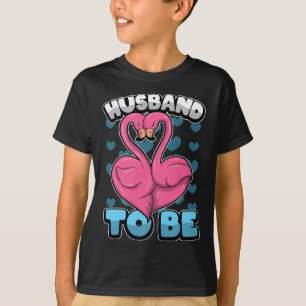 Bachelor husband To Be' Groom Stag Party Flamingo T-Shirt