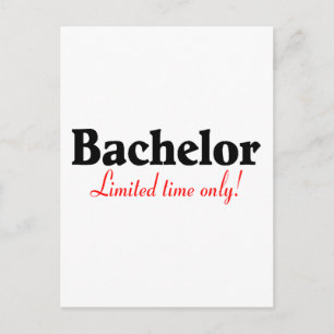 Bachelor Limited Time Only Postcard
