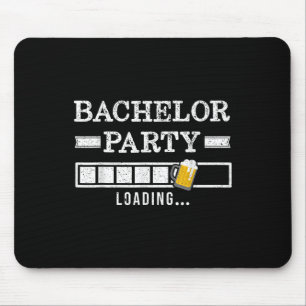 Bachelor Loading Groom Bride Party Funny  Mouse Mat