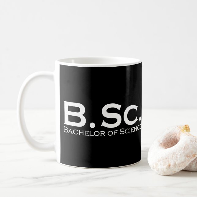 Bachelor of Science BSc Coffee Mug (With Donut)