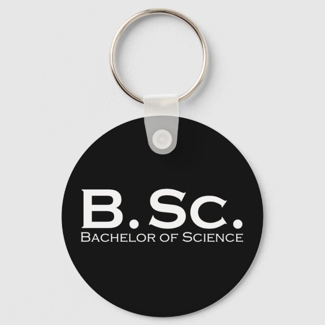 Bachelor of Science BSc Key Ring (Front)