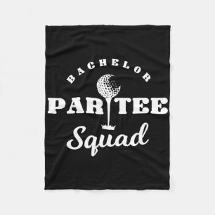 Bachelor Par-tee Squad Funny Golf Bachelor Party P Fleece Blanket