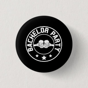Bachelor Party 3 Cm Round Badge